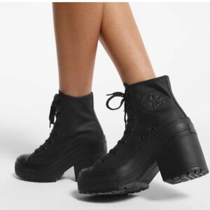 Converse Chuck 70 Deluxe Black Lace Up Boots